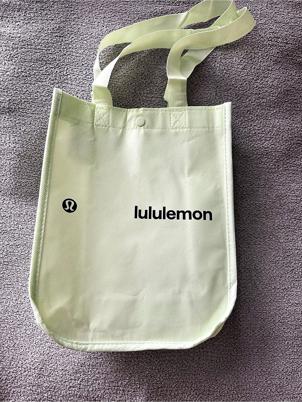 lululemon Reusable Shopping Bag Small Green Lime Brand New